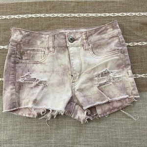 American Eagle Tie Dye Shorts (Hi-Rise Shortie)